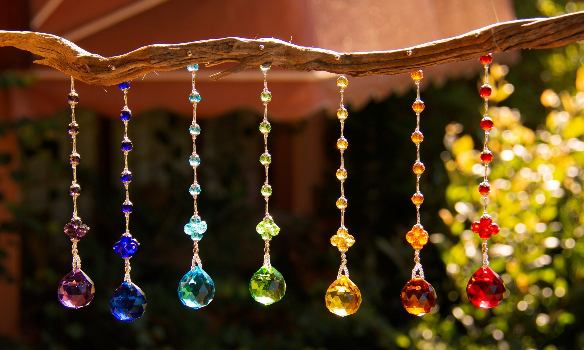Chakra Crystals Reflections, Crystal Drops, Beads, Suncatcher